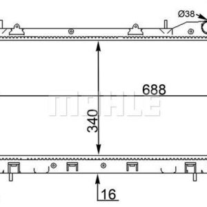 Kühlmittelkühler SUBARU FORESTER 2.0/1.6 - MAHLE