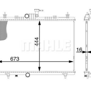 Kühlmittelkühler RENAULT KOLEOS - MAHLE