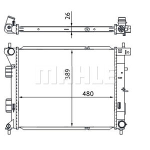 Kühlmittelkühler HYUNDAI I30 / KIA CEED - MAHLE