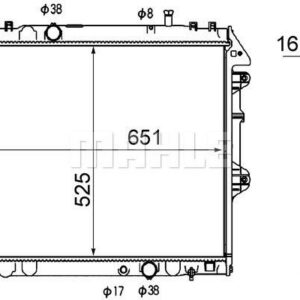 Kühlmittelkühler Toyota Hi-Lux / 4 Runner - MAHLE