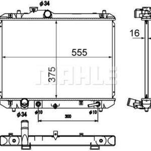 Kühlmittelkühler Suzuki Swift 2005- - MAHLE