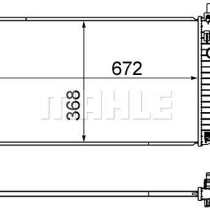 Kühlmittelkühler Mazda 3 2009- - MAHLE