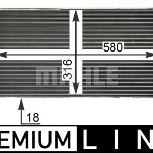 Kühlmittelkühler FIAT STILO 1.2i - MAHLE