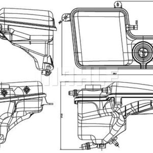 YEDEK SU DEPOSU BMW E65 E66 N52 N54 - MAHLE