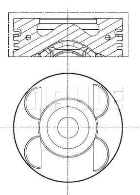 PİSTON COMPLETE 88 MM MB - MAHLE