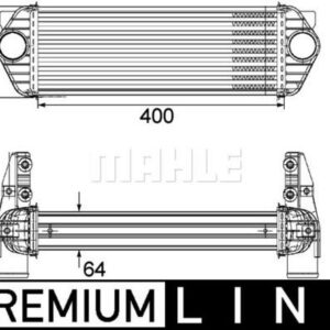 LADELUFTKÜHLER FORD TRANSIT - MAHLE