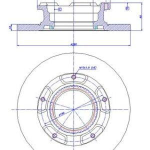 ARKA FREN DISK AYNASI TRANSIT V347 2.2TDCI 06 14 O.CEKER - MARELLI