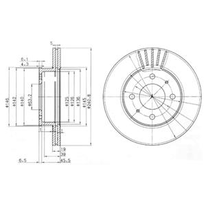 ÖN FREN AYNASI ACCENT-ADMIRE 1.3 -1.5CRDI-1.6 02 241x19x4DLxHAVALI - MARELLI