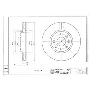 ÖN FREN AYNASI CORSA C - COMBO C 01 11 MERIVA A 03 10 TIGRA 04 09 260x24x4DL HAVALI - MARELLI