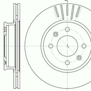 ÖN FREN AYNASI GETZ 1.1-1.3 12V-1.6 16V 02 1.5TD CRDI 12V 03 256x19x4DLxHAVALI - MARELLI