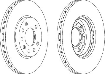 ÖN FREN AYNASI ASTRA H 04 COMBO C 03 MERIVA B 10 ZAFIRA B 05 280x25x5DL HAVALI 95526655 - MARELLI