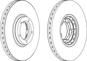 ÖN FREN AYNASI TRANSİT 91-94 -TOURNEO 94-00 T15 270x24.1x5DLxHAVALI - MARELLI