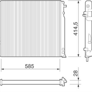 RADYATÖR MGN I-SCENIC 1.4-1.6-1.8-2.0 16V AC MEK OTOM - MARELLI