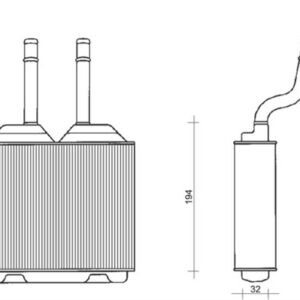 KALORİFER RADYATÖRÜ CORSA B 93-00 -TIGRA 94-98 -COMBO 182x155 - MARELLI