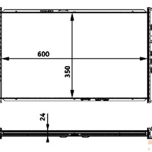 RADYATÖR CORSA C-COMBO-TIGRA 1.3 CDTI-1.7 CDTI AC MEK 600x349x23 - MARELLI