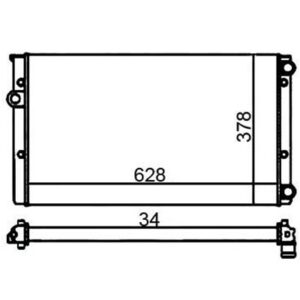 RADYATÖR GOLFx/ GOLF VARIANTx III 1H1. 1H5 1.6; 1.8; 1.8 SYNCRO; 2.0; 2.0 SYNCRO; 2.0GTİ 16V; 1.9T - MARELLI