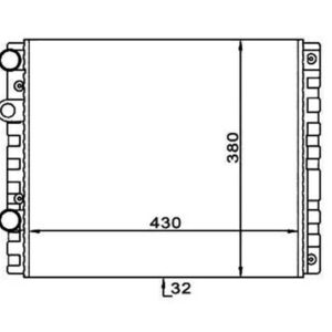 350213778003 RADYATÖR POLO-POLO CLASSIC-LUPO-CORDOBA-AROSA 1.0.1.4-1.7-1.9 - MARELLI
