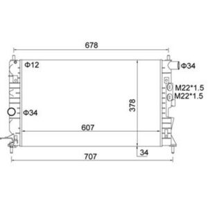 350213792003 RADYATÖR OPEL VECTRA B 31-36-38 2.0Dİ 16V 96-02 - MARELLI