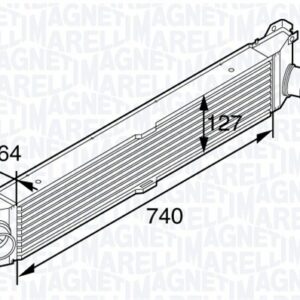 TURBO RADYATÖRÜ INTERCOOLER DUCATO-BOXER-JUMPER 2.2-2.3-3.0 D 06 - MARELLI