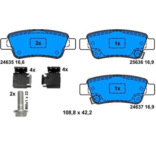 ARKA BALATA HONDA CRV III 2.0 I-VTEC 2.2 I-CTDI 2.0 İDTEC 01/2007 2.4 İVTEC 09 - MARELLI