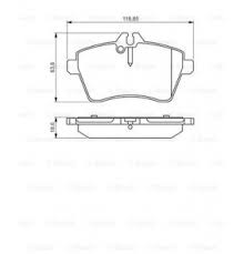 ÖN BALATA MERCERDES W169 A160CDİ-A150-A180CDİ-A170 04 6.12 W245 B150-B170-B150-B180 CDİ 05 - MARELLI