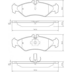 ARKA BALATA VW LT28 96-06 LT35 96-06 LT46 95-06 SPRINTER 95-06 KÜÇÜK TİP - MARELLI