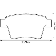 ARKA FREN BALATASI MONDEO III 04 07 JAGUAR X TYPE ESTATE 05 09 - MARELLI