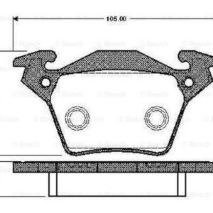 FREN BALATASI ARKA MERCEDES VITO 638 96 03 - MARELLI