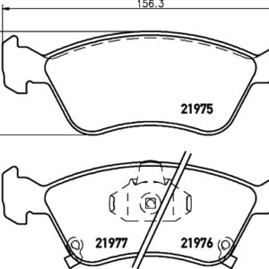 ÖN BALATA AVENSIS 1.6 1.8 2.0 09/97-10/00 AVENSIS 1.6VVT-İ 1.8VVT-İ 2.0TD 2.0D-4D 10/00-2.03 - MARELLI