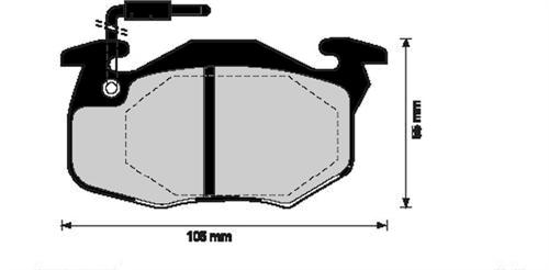 ÖN BALATA P106 91 P306 1.4 1.6 93/01 SAXO AX ZX C15 FİŞLİ - MARELLI