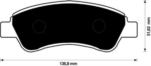 ÖN BALATA P206-P207-P307-PARTNER-BERLINGO-C2-C3-C4--XSARA YM 03 ARKA DİSK BALATA DUCATO-BOXER 07 - MARELLI