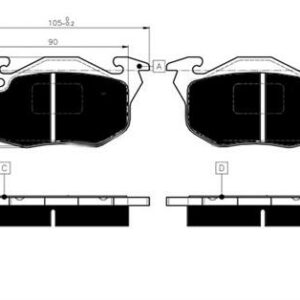 ÖN BALATA R9-R11-R19 CLIO-EXP-P106-P206 - MARELLI