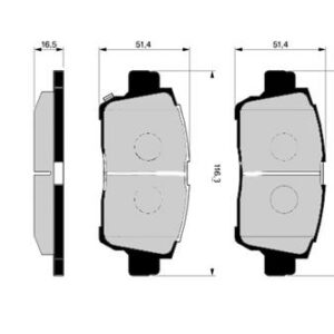 ÖN BALATA COROLLA VERSO 1.8 VVT-I 02 04 2.0D-4D 02-07 - MARELLI