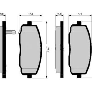 ÖN BALATA HYUNDAI İ10-1.0 1.1-1.2 08 11 KIA PICANTO 1.0-1-1 08 - MARELLI