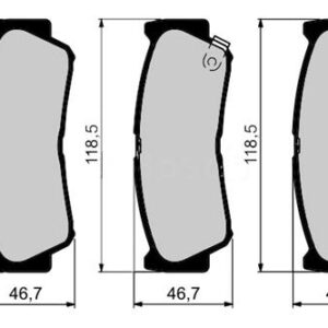 ARKA BALATA SANTAFE 2.7 2.2CRDİ 06 H1 STAREX 2.4 01-04 2.5D 97-04 2.5CRDİ 01-07 - MARELLI