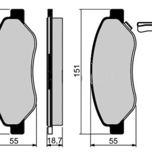 ÖN BALATA CORSA D 1.7 CDTI 06 10 CORSA D 1.4 12 - MARELLI