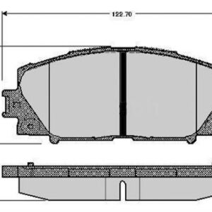 ÖN BALATA TOYOTA YARIS 1.0 VVT-I 01/2006 11 ABS SİZ - MARELLI