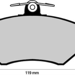 ÖN BALATA PASSAT 1.6-1.8 1.9TDİ 2.3 10.96-11.00 AUDI A4 1.6-1.8-1.9 TDI 1.95-11.00 - MARELLI