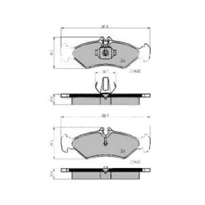 ARKA BALATA VW LT28 96-06 LT35 96-06 LT46 95-06 SPRINTER 95-06 KÜÇÜK TİP - MARELLI