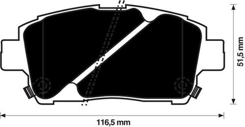 ÖN BALATA COROLLA 1.4 1.6 1.4VVTİ 1.6VVTİ 1.8 00-07 YARIS 1.3 1.5 1.4D-4D 99-9.05 - MARELLI