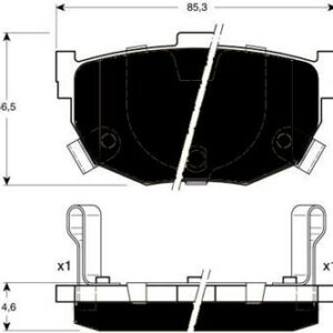 ARKA BALATA MAXIMA J30 3.0I 10/1988-06/94 HYUNDAI ELANTRA 1.6 1.8 2.0 00-06 - MARELLI