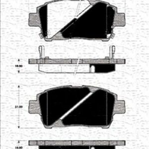 ÖN BALATA YARIS 1.0-1.3 16V-1.5 ABS Lİ 4.99 9.05 - MARELLI