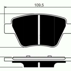 x ARKA BALATA CADDY-GOLF6-JETTA-A3-OCTAVIA-SUPERB 10 GDB1841 - MARELLI