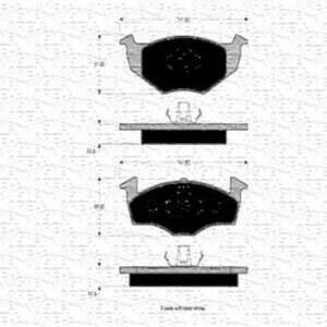 ÖN BALATA POLO 95-01 FABIA 02-14 CORDOBA 98-05 GDB1274 17.30 MM - MARELLI