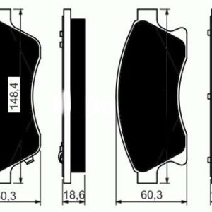 ÖN BALATA 15 INC ASTRA J 1.3 CDTI-1.4-1.4 TURBO-1.6 1.7 CDTİ 2.0CDTİ 10 AVEO 11 CRUZE 11 - MARELLI