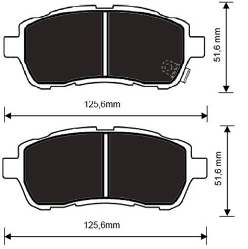 ÖN BALATA FIESTA VI 1.25-1.4-1.6 Tİ-1.4 TDCİ-1.6 TDCİ 08 FIESTA 1.0 14 1.5TDCİ 12 1.6Tİ 12 - MARELLI