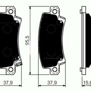 ARKA BALATA COROLLA 1.4 1.6 1.4VVTİ 1.6VVTİ 1.8 VVTİ 00-02 7.07 1.4 D4D 04 - MARELLI