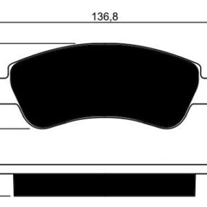 ÖN BALATA P206 00 P207 06 P208 12 P307 03 PARTNER-BERLINGO-C2 03 C3 02 C4 04 137x51x18.8 mm - MARELLI