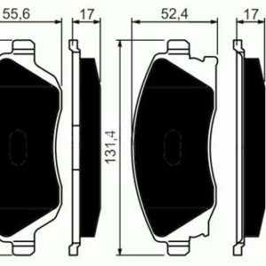 ÖN BALATA COMBO C-CORSA C 1.3-1.7 CDTI 01 MERIVA 03 TIGRA 04 - MARELLI