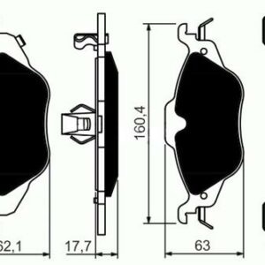 ÖN BALATA ASTRA G 1.2-1.4-1.6-1.7D-1.8-2.0D 98-05 ZAFIRA 1.8-2.0D 16V 98-05 - MARELLI